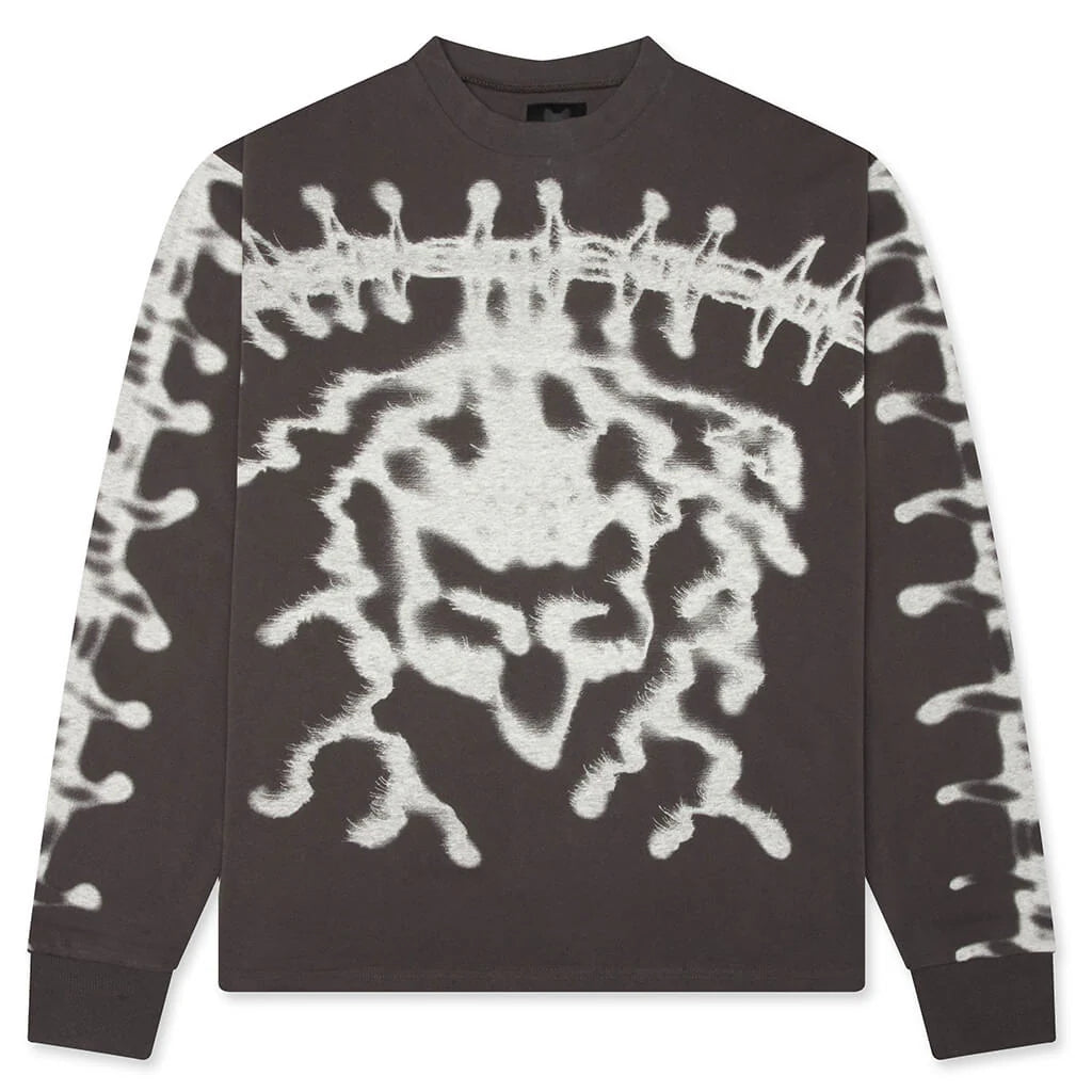 Fox LAB Airbrushed L S Top Charcoal