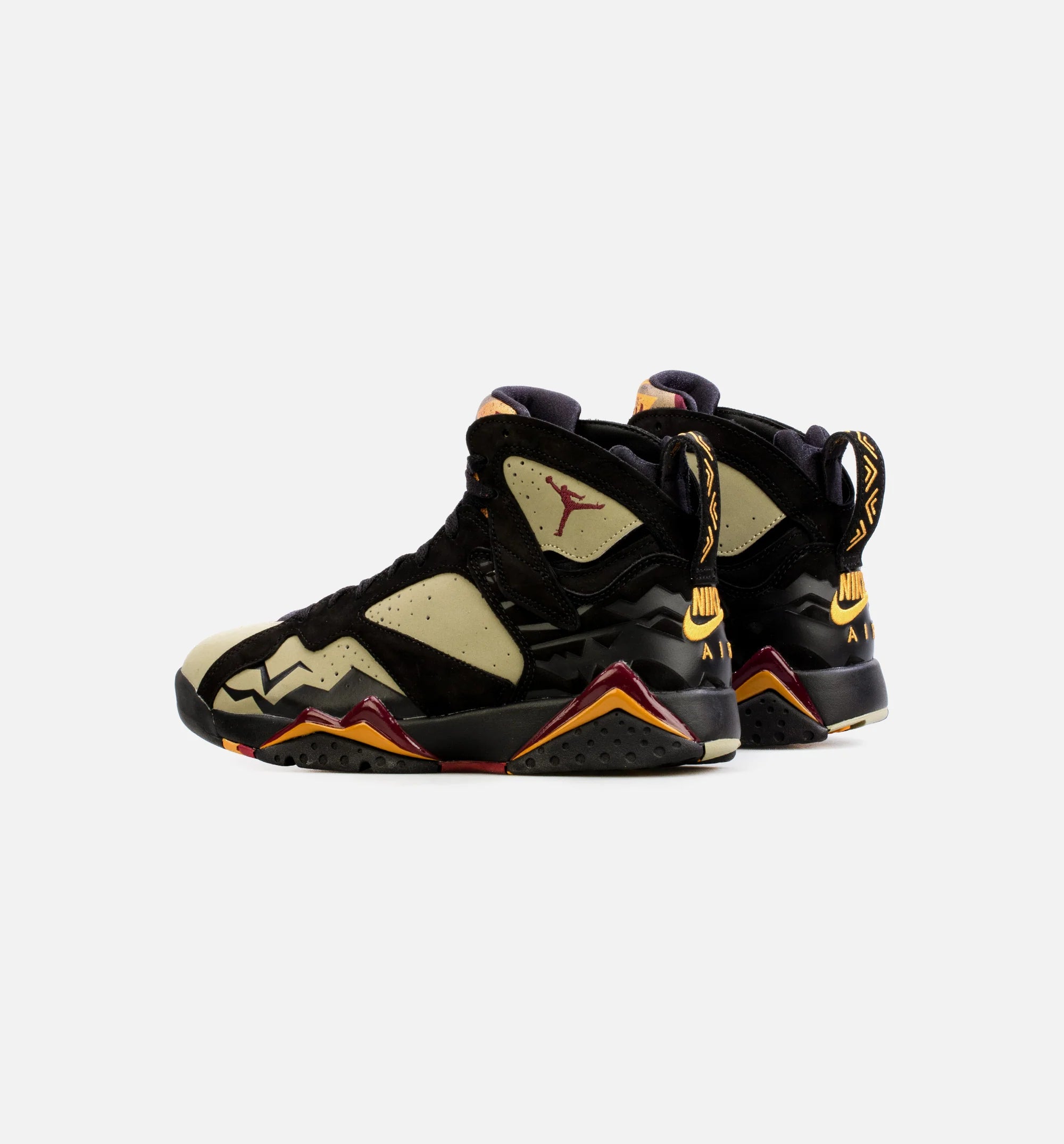 Air Jordan 7 Retro Black Olive Mens Lifestyle Shoe Black Green