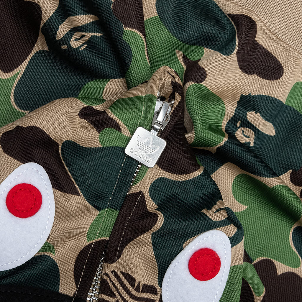 Adidas x BAPE Shark Track Hoodie Crew Green