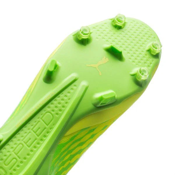 PUMA Evospeed 17 SL FG Firm Ground Soccer Cleats Safety Yellow Black Green Gecko