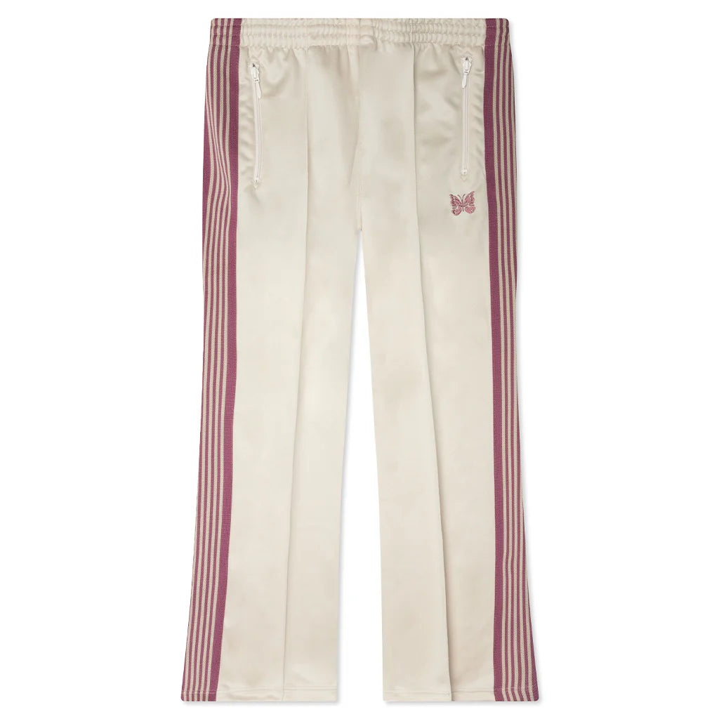 Poly Smooth Boot Cut Track Pant Ivory
