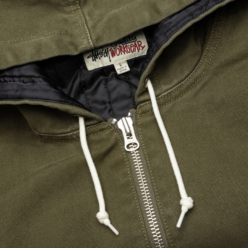 Work Jacket Insulated Canvas Olive