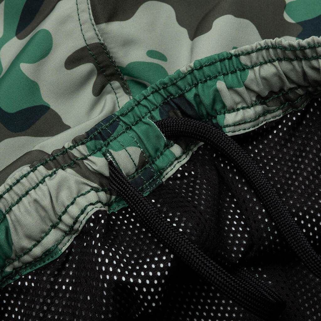 Woodland Camo Beach Shorts Olive Drab