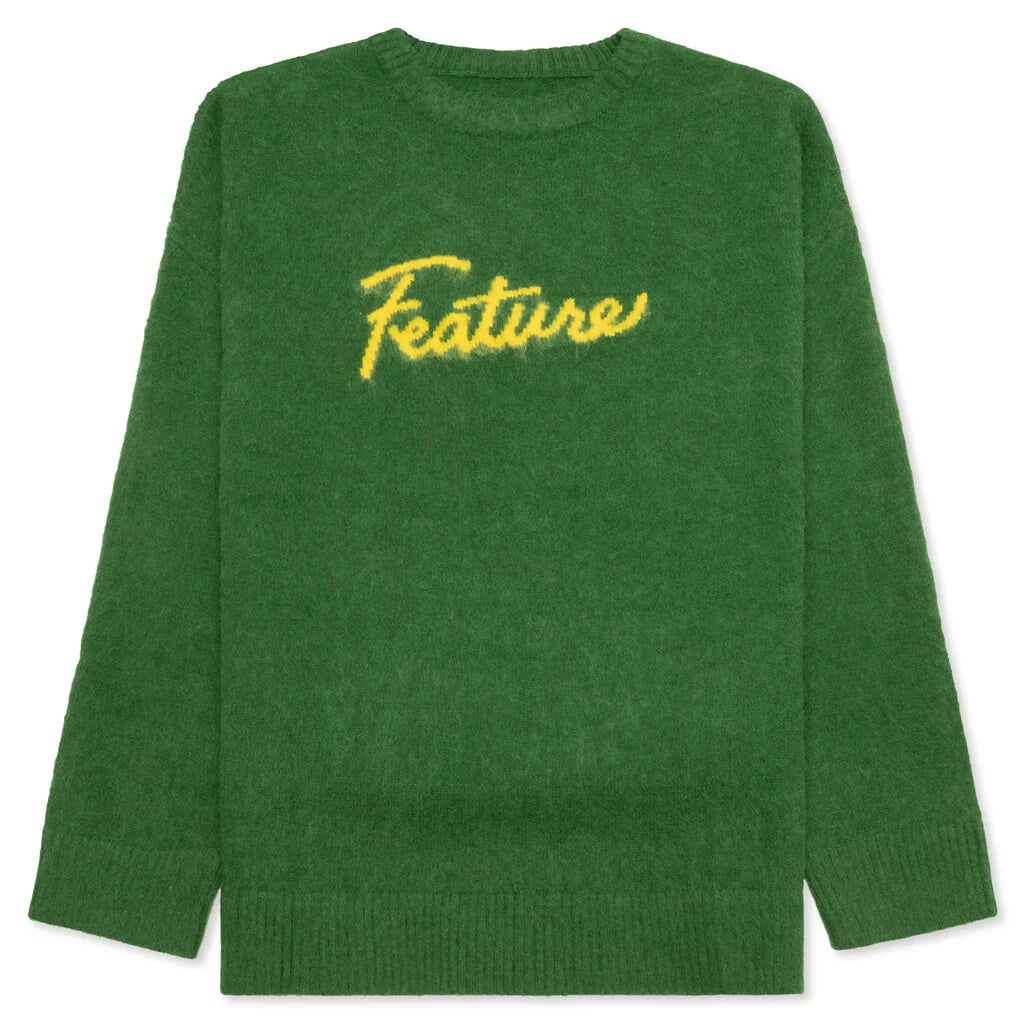 Script Logo Sweater Green