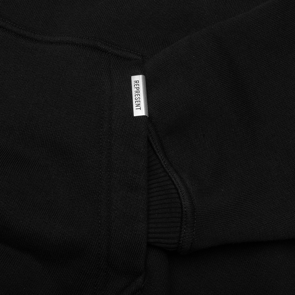 Initial Star Hoodie Jet Black
