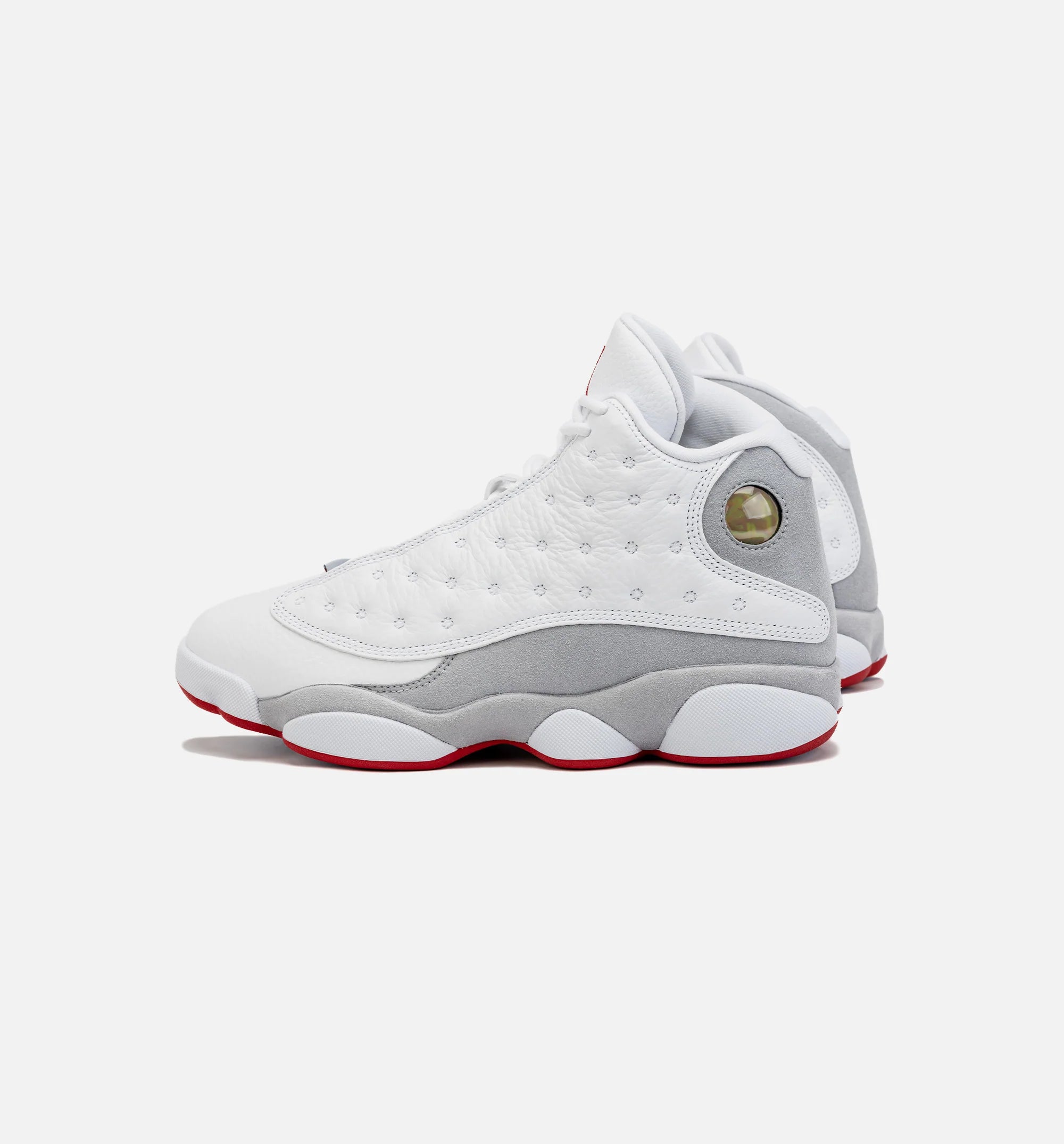 Air Jordan 13 Retro Wolf Grey Mens Lifestyle Shoe White Grey Free Shipping