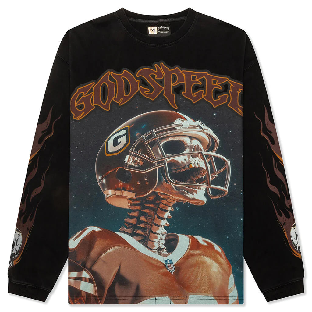 Morale L S T Shirt Black Wash