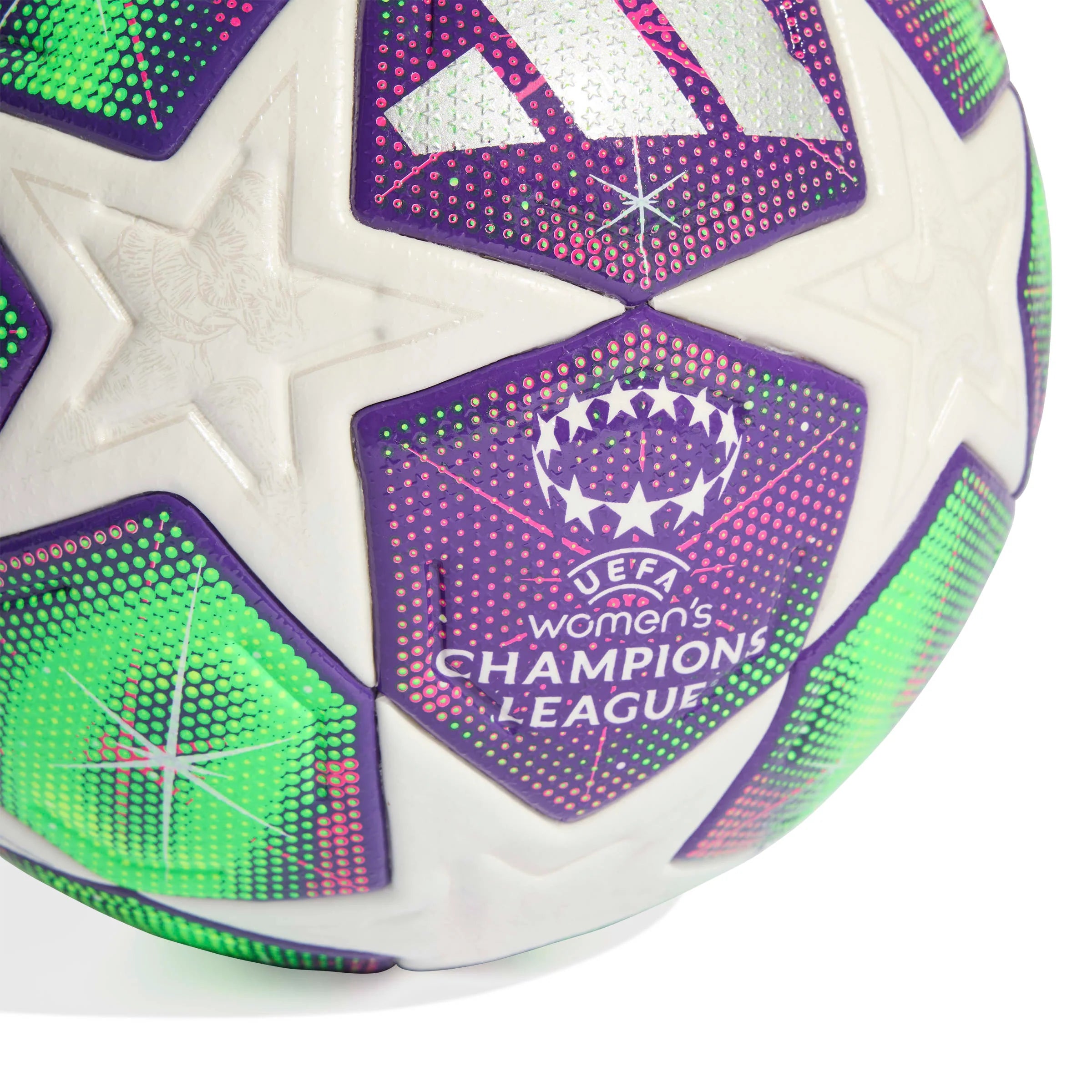 adidas UWCL League Stage Pro Soccer Ball 25 26 White Pink Yellow