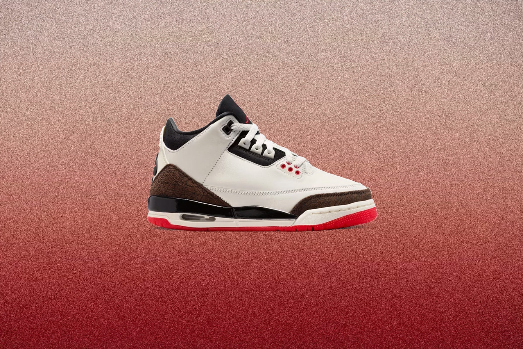 Air Jordan 3 Retro OG Worlds Best Dad GS Sail Black University Red Pale Ivory