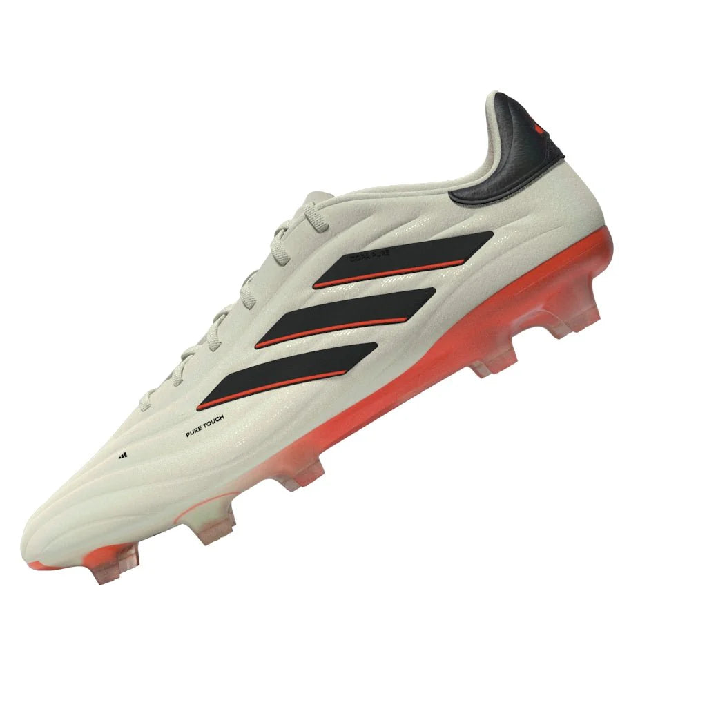 adidas Copa Pure 2 Elite FG Firm Ground Soccer Cleats Ivory Black Solar Red