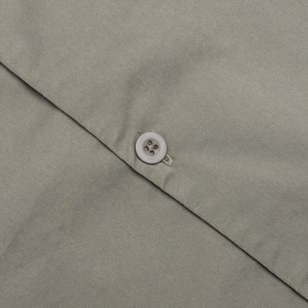 Script Camp Collar Shirt Washed Khaki