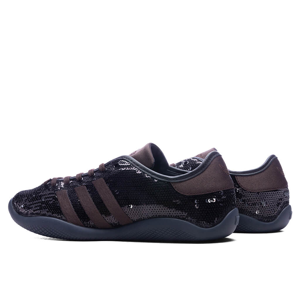 Adidas Originals x Wales Bonner Karintha Sequin Core Black Silver Metallic Dark Brown