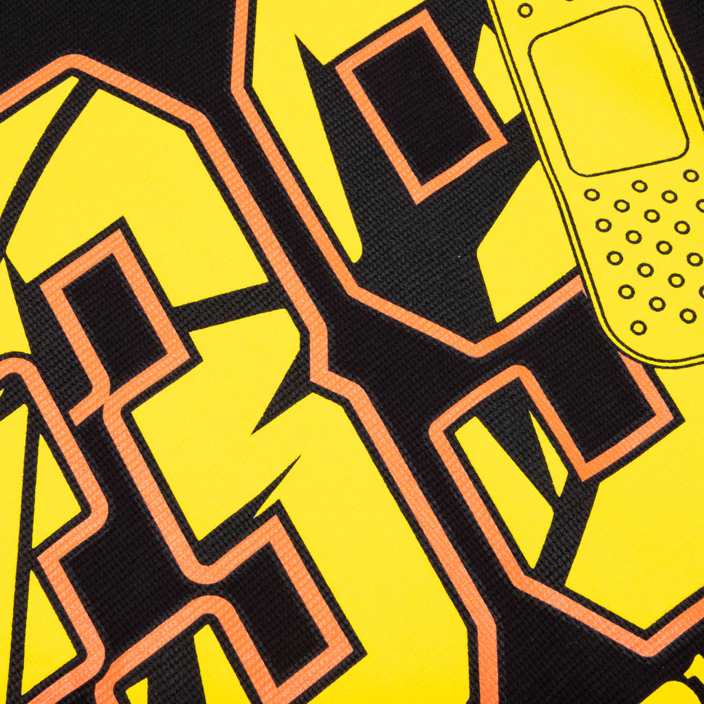 39 Waffle Tee Black Yellow