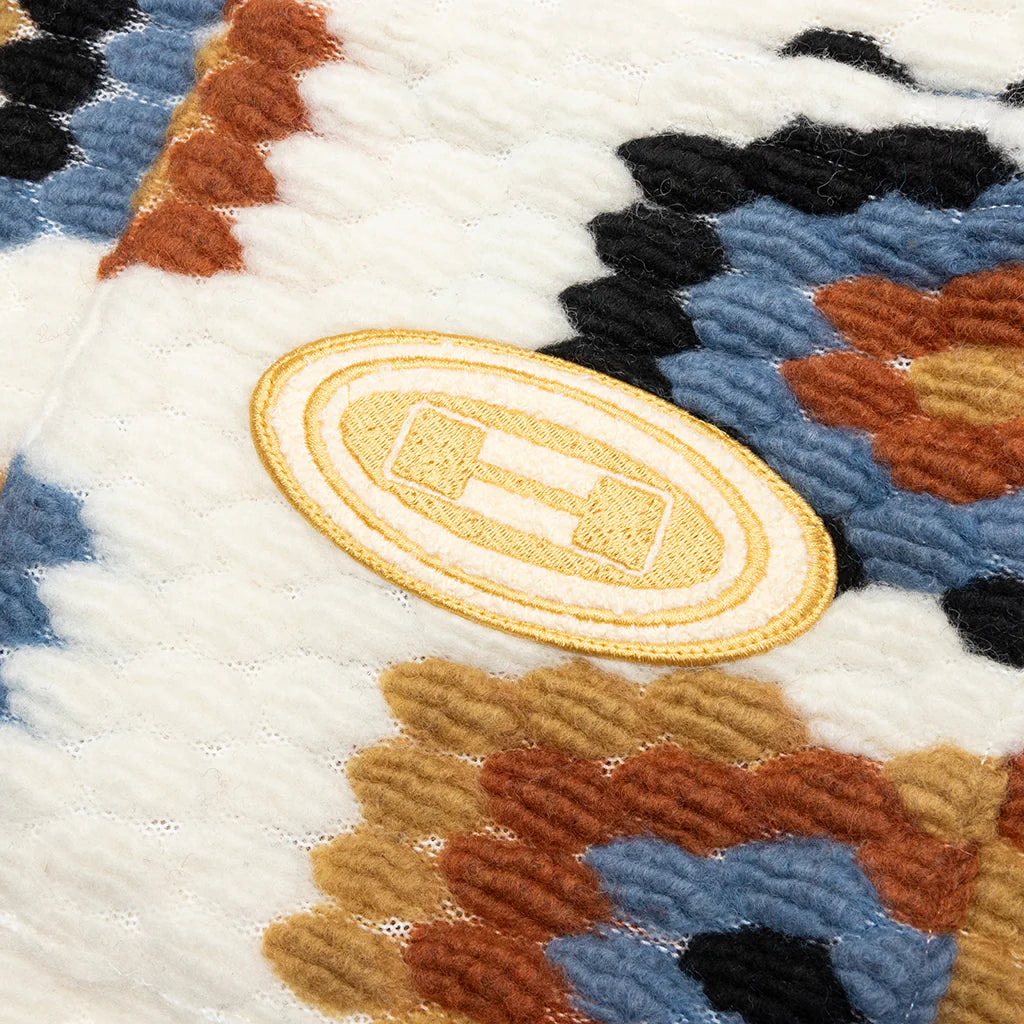 Textured Full Zip Cream