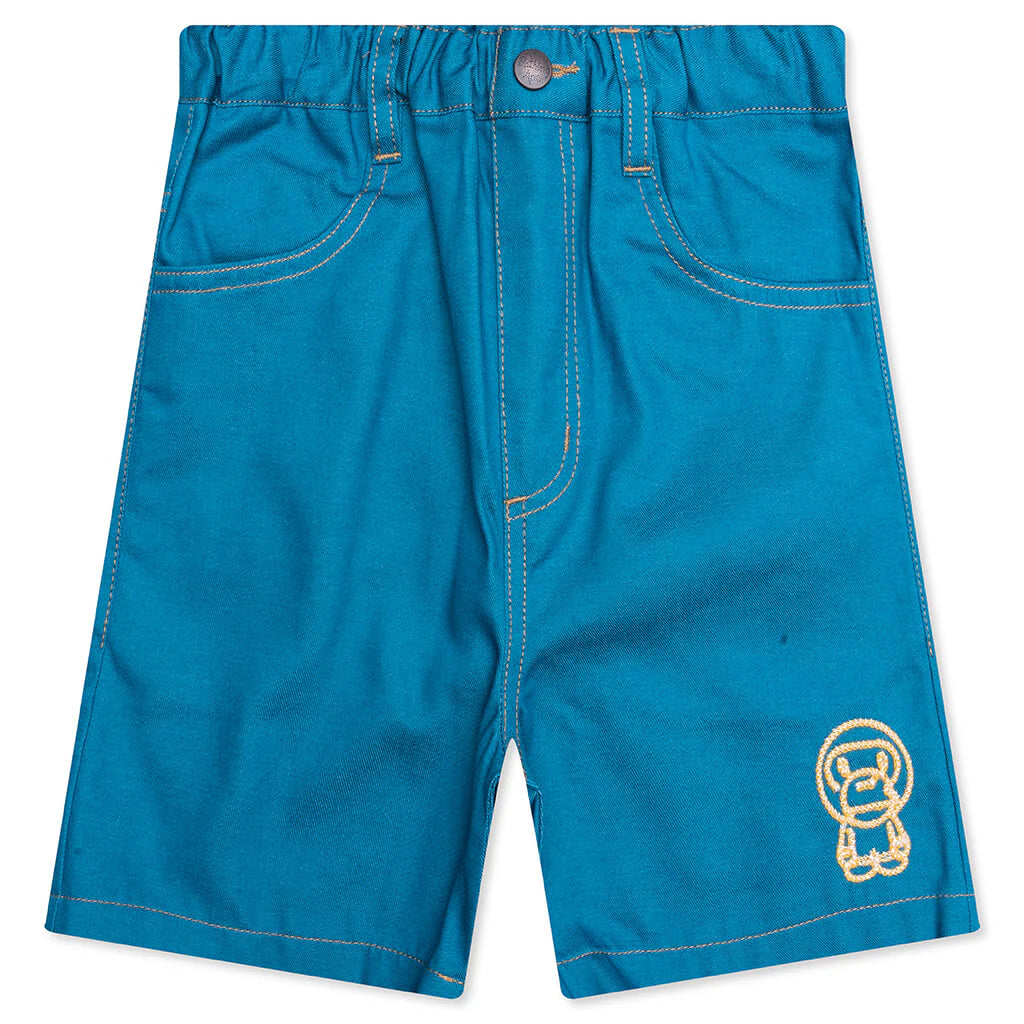 Kids Baby Milo Rope Denim Shorts Blue