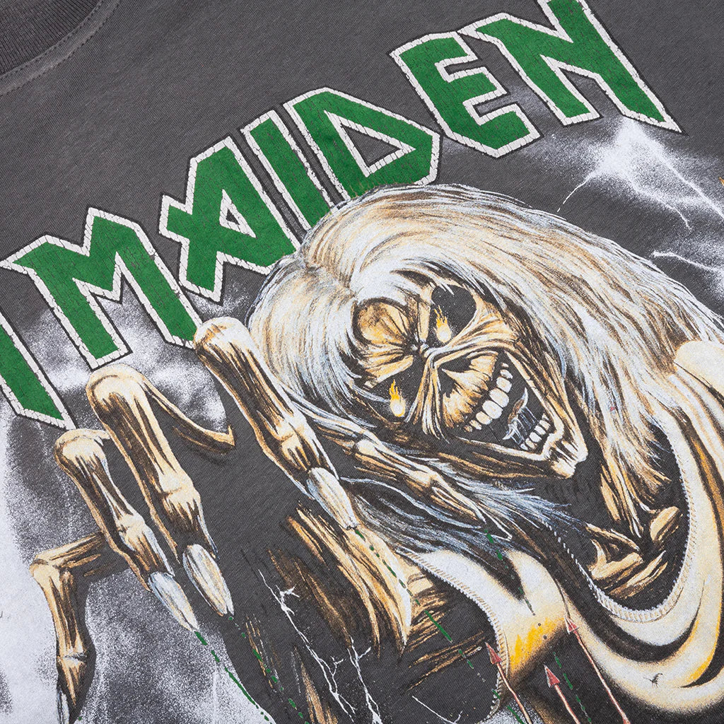 Represent x Iron Maiden Number Of Beast T Shirt Sunfade Grey