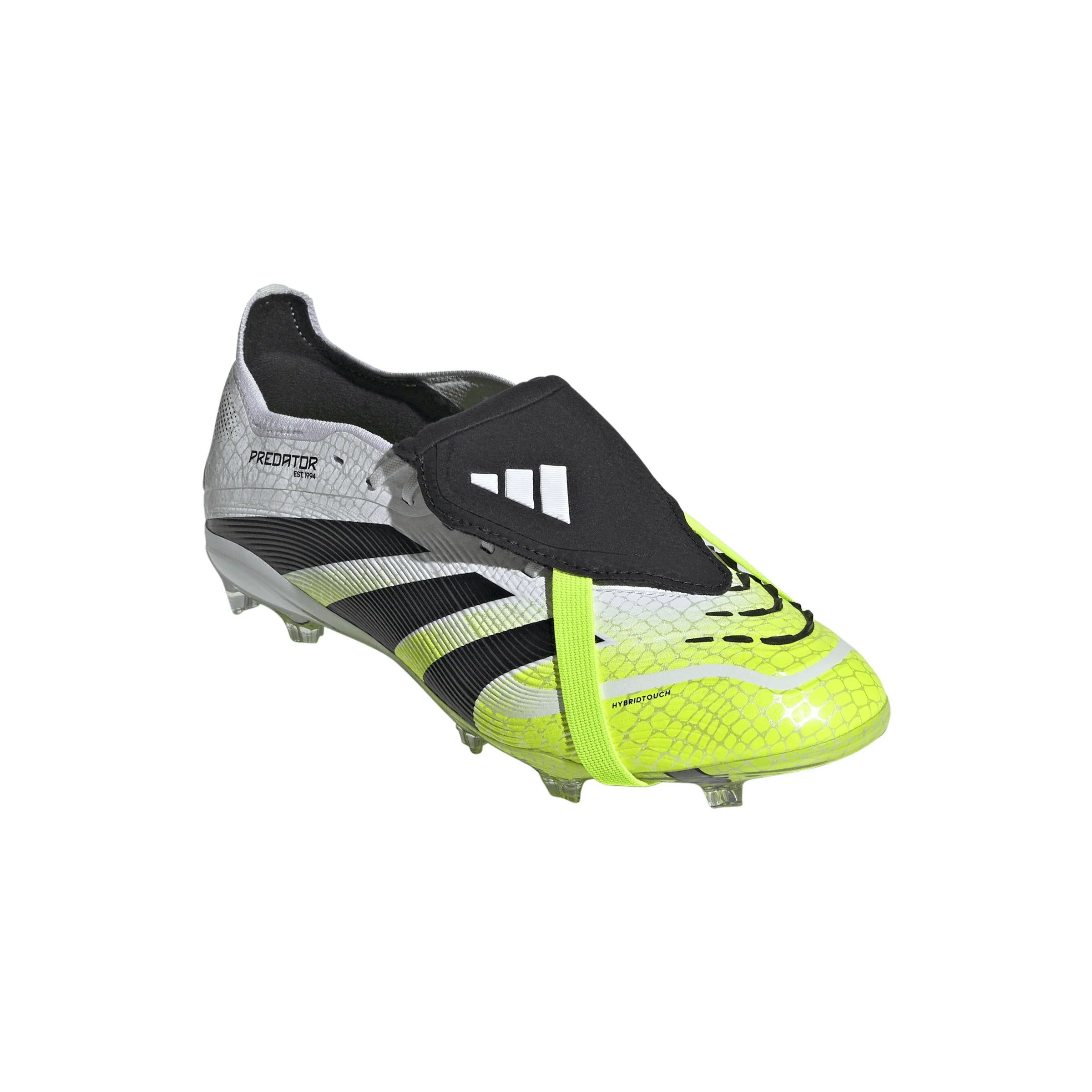 adidas Predator Elite Fold Over Tongue Youth Firm Ground Soccer Cleats White Black