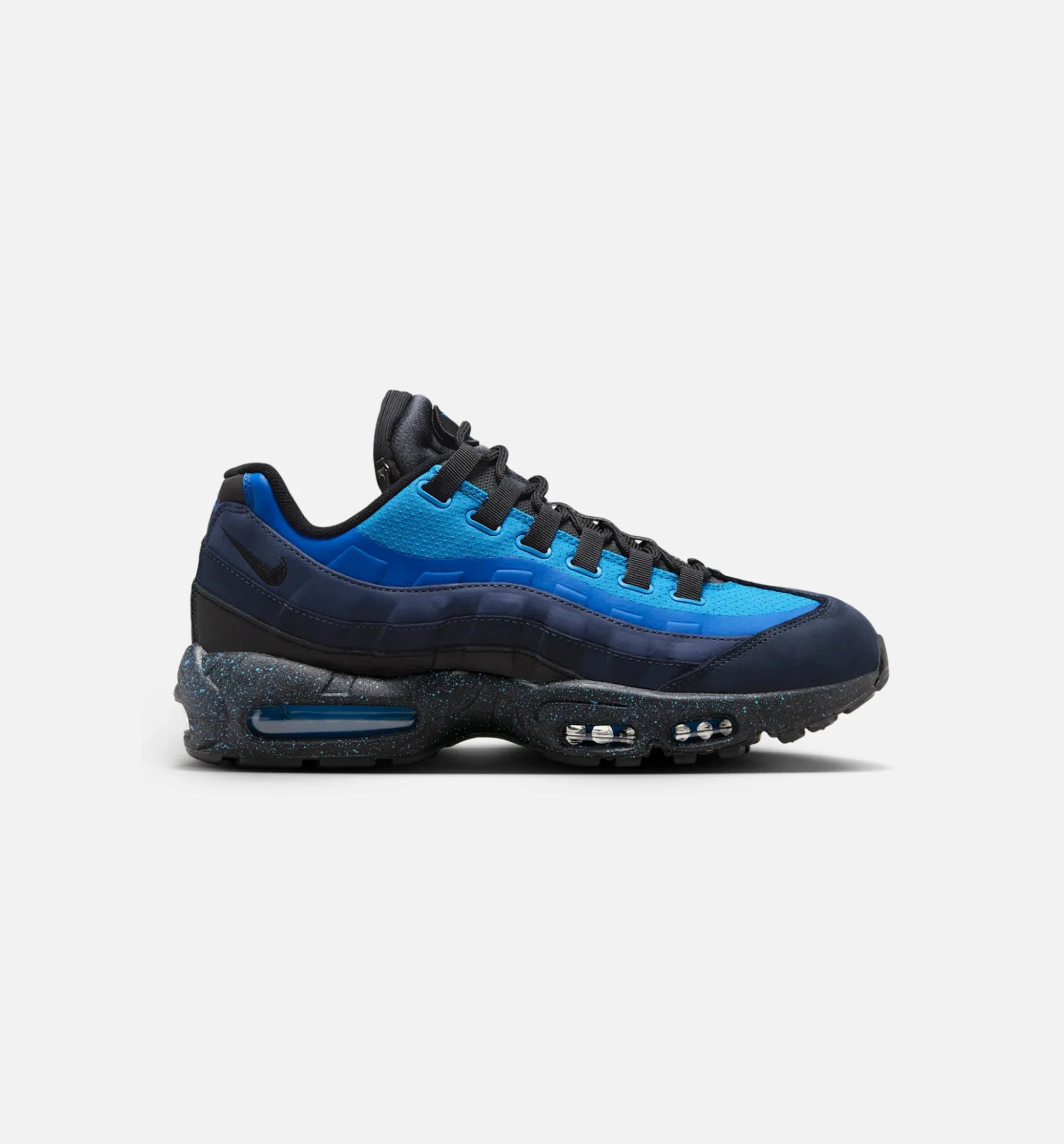 Air Max 95 x Stash Black and Harbour Blue Mens Lifestyle Shoe Obsidian Harbor Blue Black