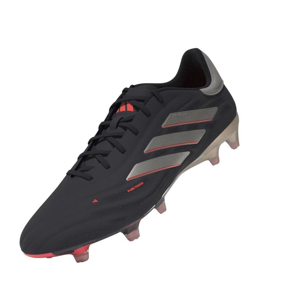 adidas Copa Pure 2 Elite Firm Ground Soccer Cleats Black Platin Metallic Turbo