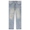 Knee Blowout Dirty Jeans Light Indigo