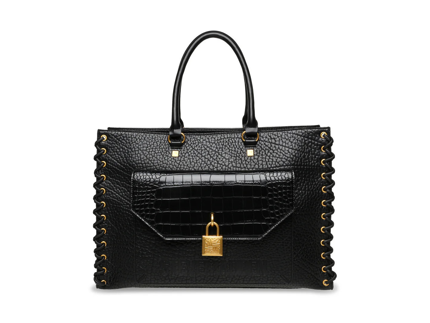 Bolso Steve Madden BMISA Negro y Dorado para Mujer
