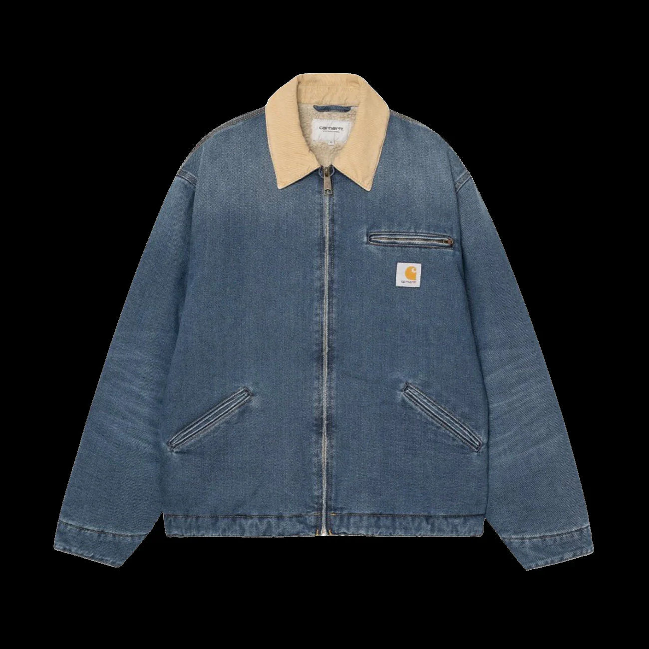 Carhartt WIP OG Detroit Jacket Blue Dusty Hamilton Brown