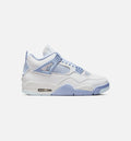 Air Jordan 4 Retro Aluminum Womens Lifestyle Shoe White Aluminum Blue Tint Oil Green