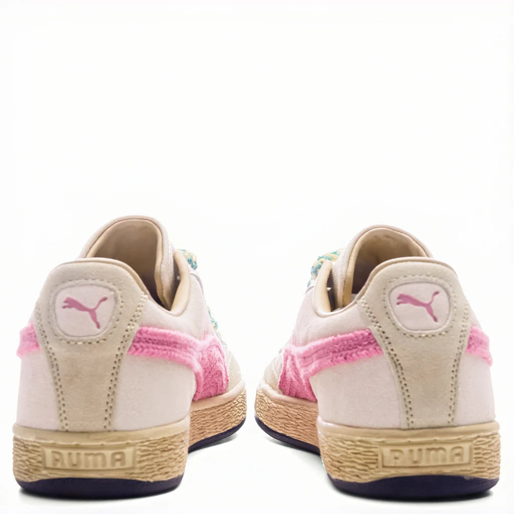 PUMA x Nahmias Suede Crochet Jasmine Flower Pink Pixel Canvas