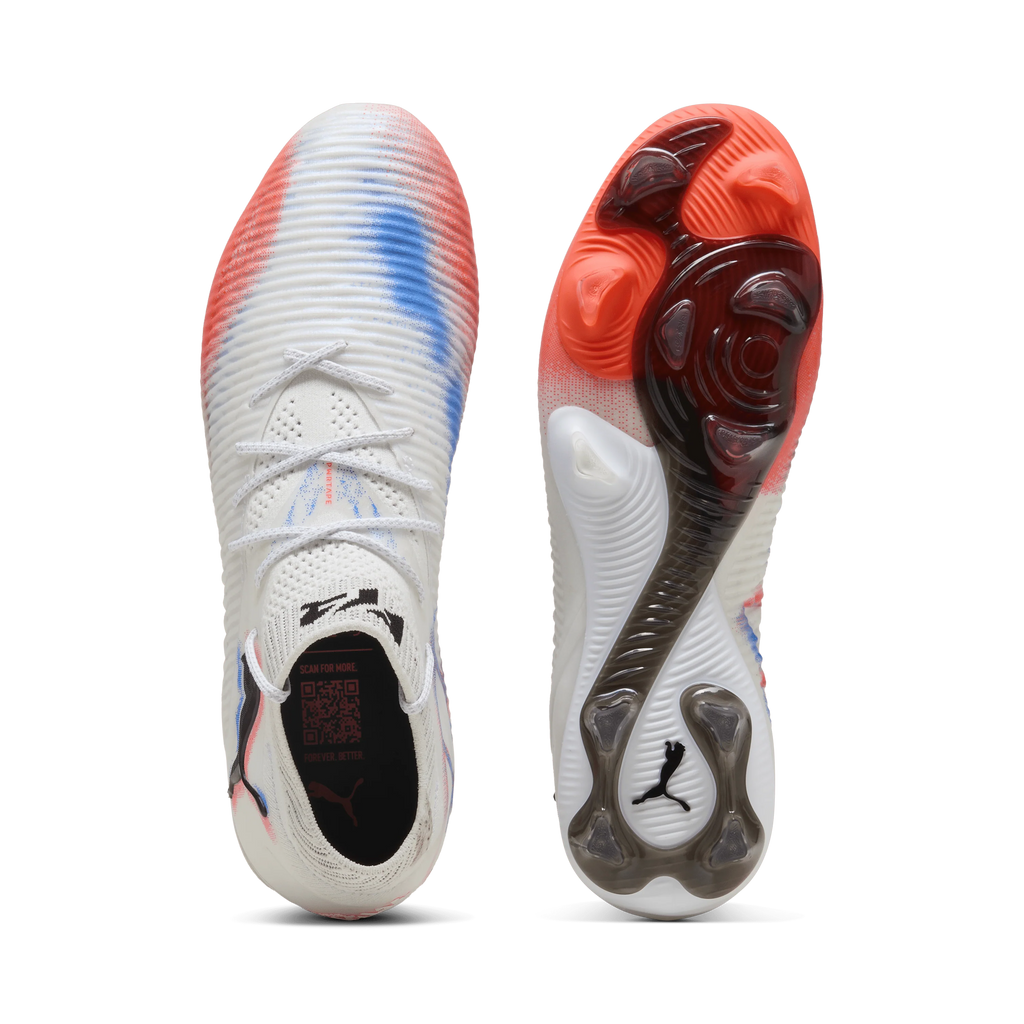 PUMA Future 8 Ultimate Firm Ground Soccer Cleats White Black