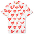 Heart Aloha Shirt White