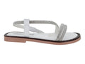 Sandalias Mia Bonita Blanco Plata para Niña