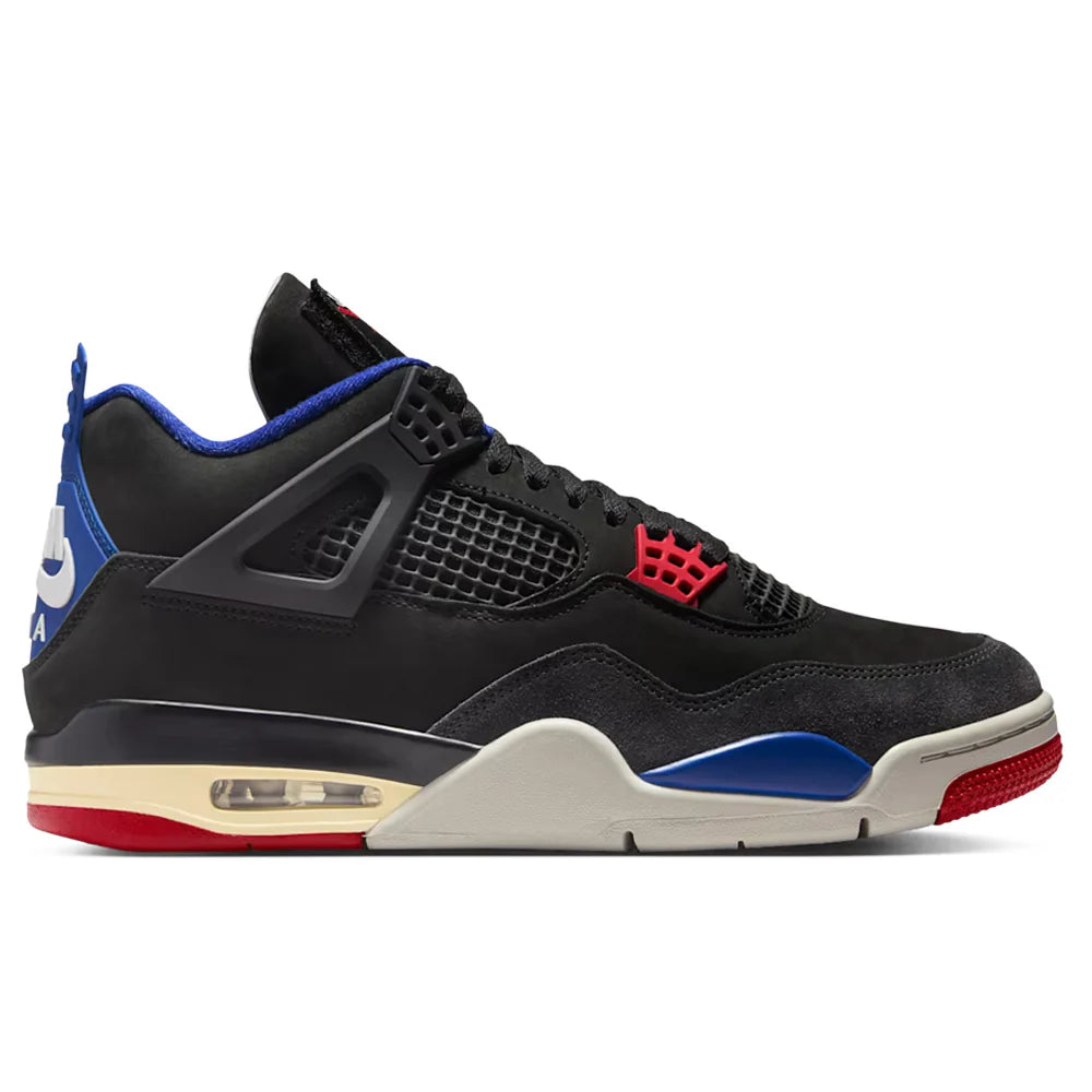 Air Jordan 4 Retro Rare Air Black Fire Red Deep Royal Blue