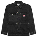 Nash Jacket Black Stone Washed