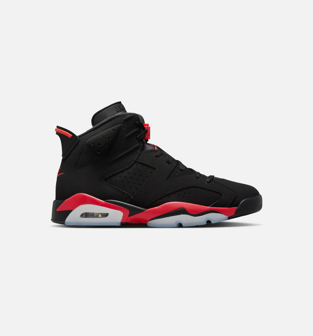 Air Jordan 6 Retro Infrared Salesman Mens Lifestyle Shoe Black Light Crimson