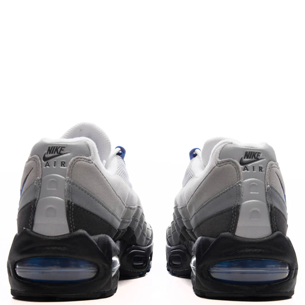 Air Max 95 Big Bubble Blue Spark White Blue Spark Neutral Grey