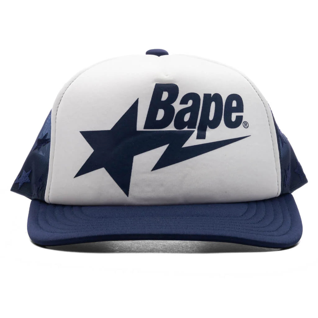 Bape STA Mesh Cap Navy