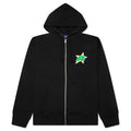 Star A Zip Up Hoodie Black