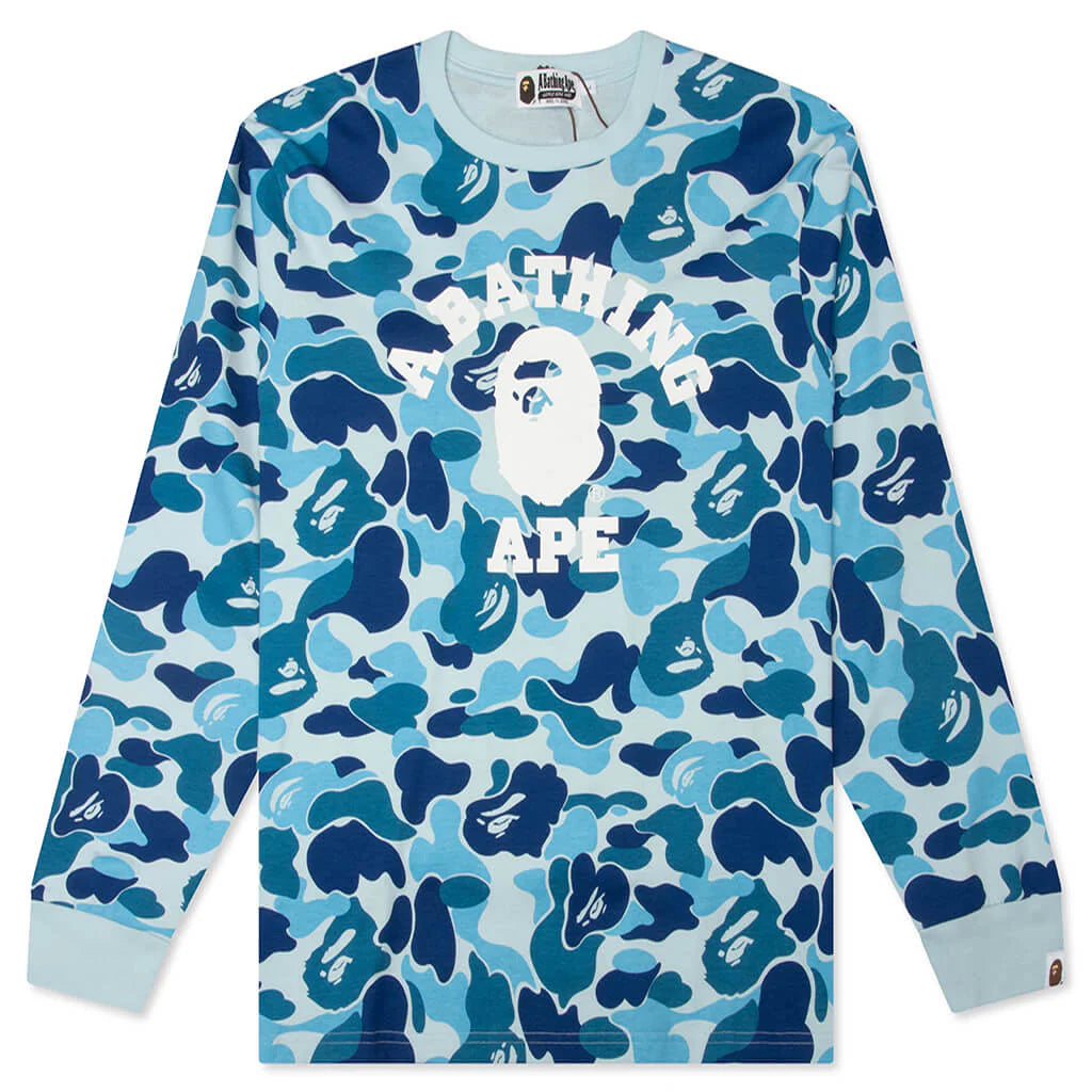 ABC Camo College L S Tee Blue