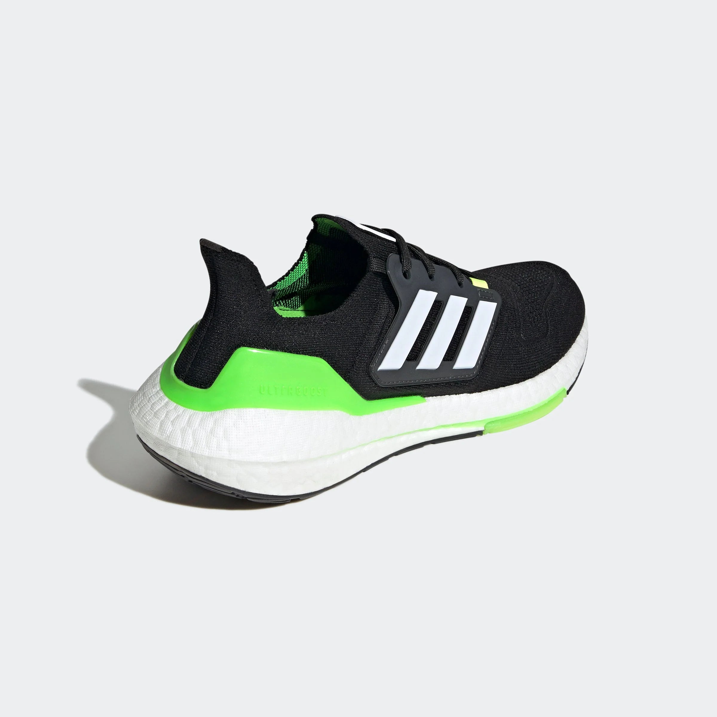 adidas Ultraboost 22 Black White Solar Green