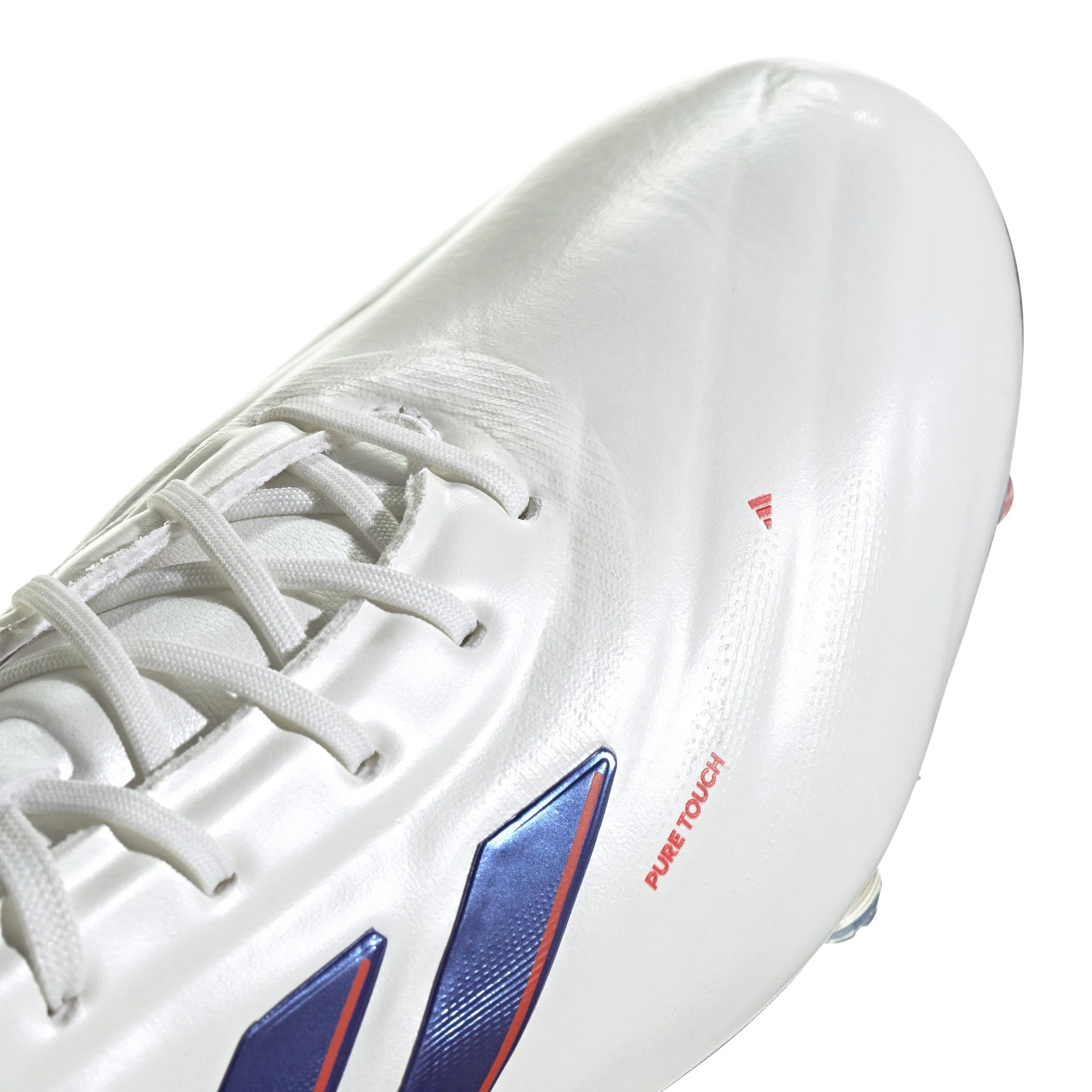 adidas Copa Pure 2 Elite FG Firm Ground Soccer Cleats White Lucid Blue Solar Red
