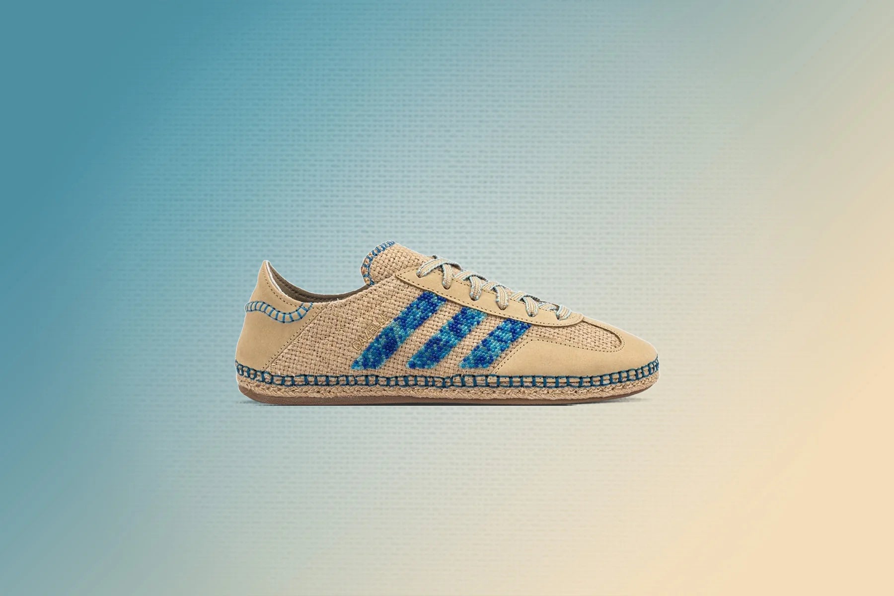 Adidas Originals x Clot Gazelle by EC Linen Khaki Light Blue Blue Bird