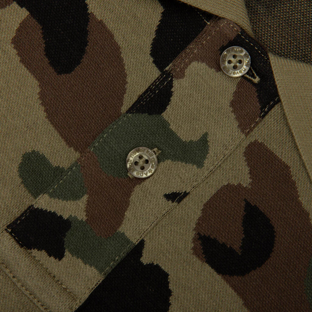 1st Camo Relaxed Fit Polo Shirt Green