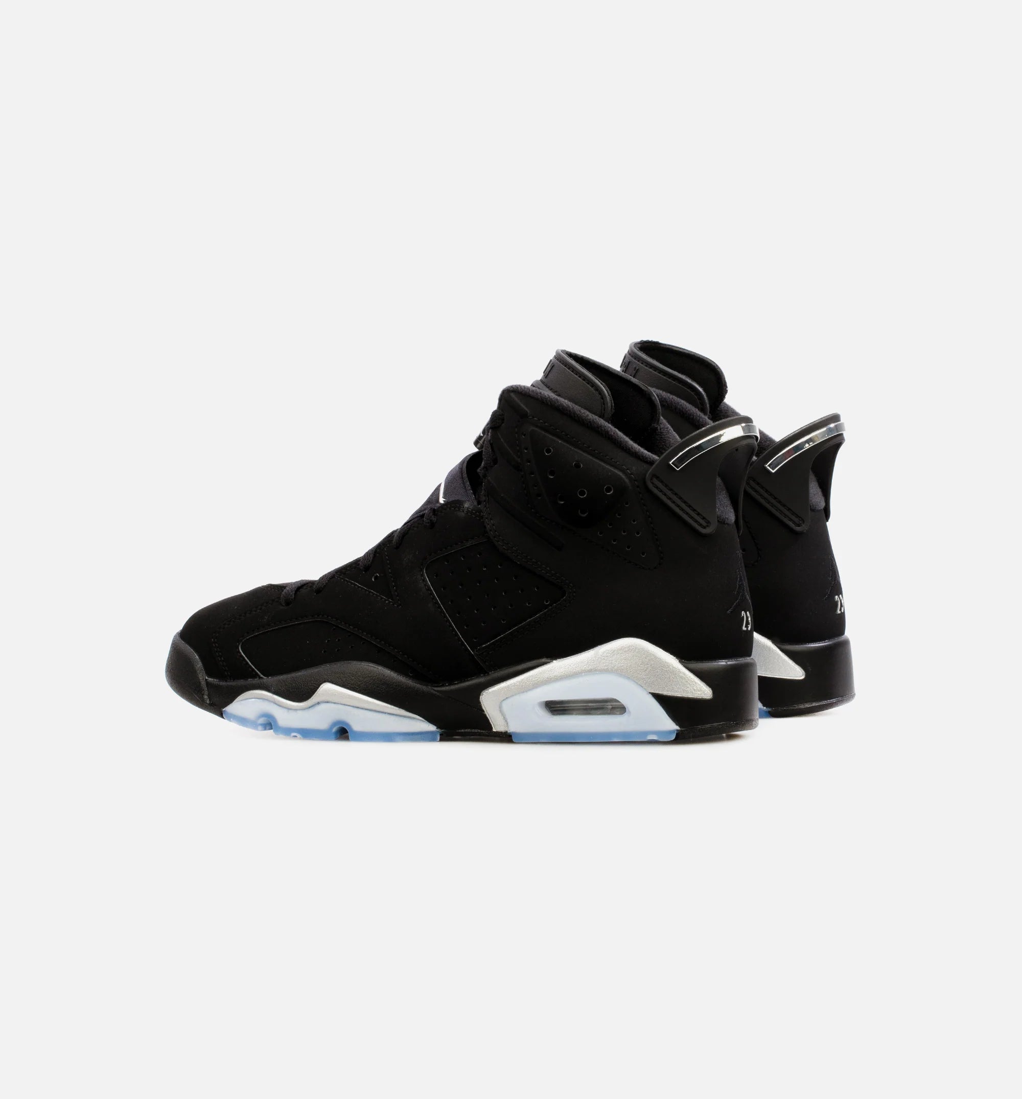 Air Jordan 6 Retro Metallic Silver Mens Lifestyle Shoe Black Free Shipping