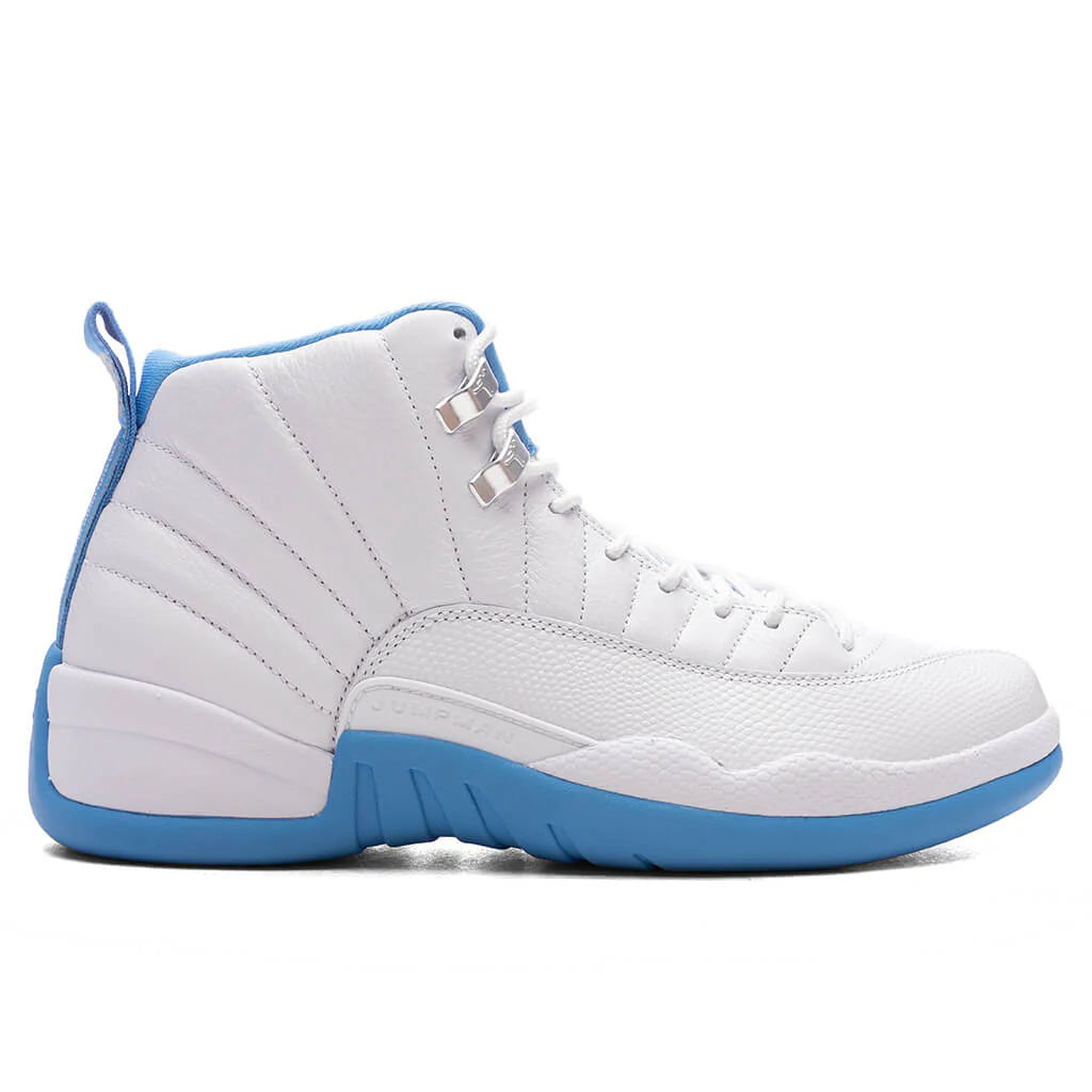 Air Jordan 12 Retro Melo White University Blue Metallic Silver