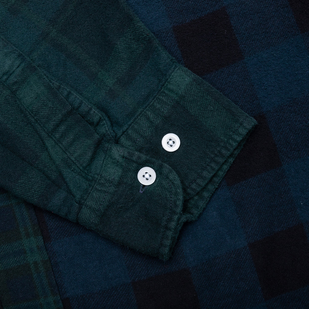 Over Dye 7 Cuts Shirt Green