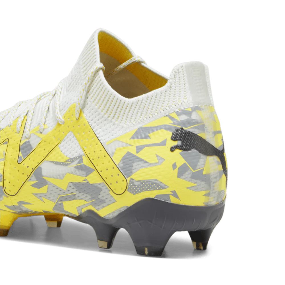 PUMA Future Ultimate FG AG Firm Ground Soccer Cleats Gray Asphalt Yellow