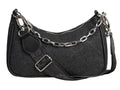 Bolsa Ferretina Rombo Negro para Mujer