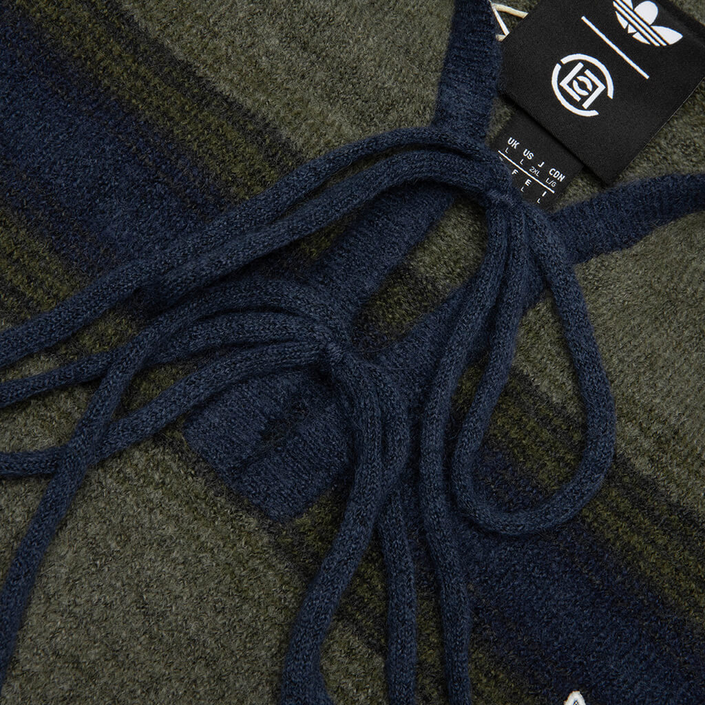 adidas Originals x CLOT by Edison Chen Baja Hoodie Trace Khaki Tech Indigo
