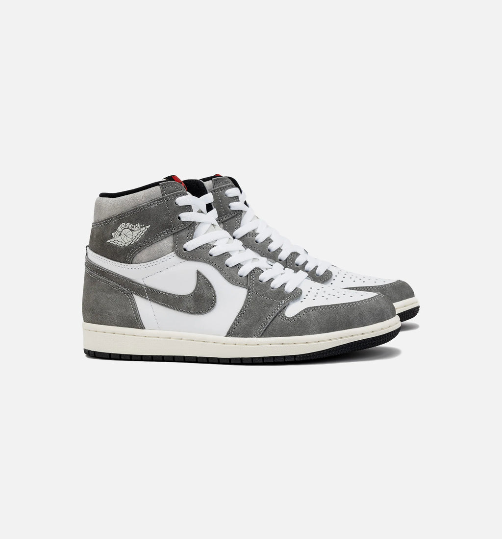 Air Jordan 1 Retro High OG Washed Heritage Mens Lifestyle Shoe Grey White