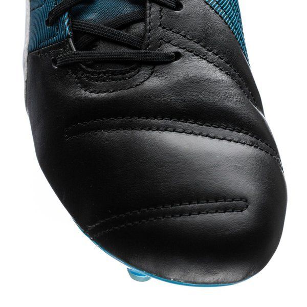 PUMA Evopower 13 LT FG Firm Ground Soccer Cleats Black White Atomic Blue
